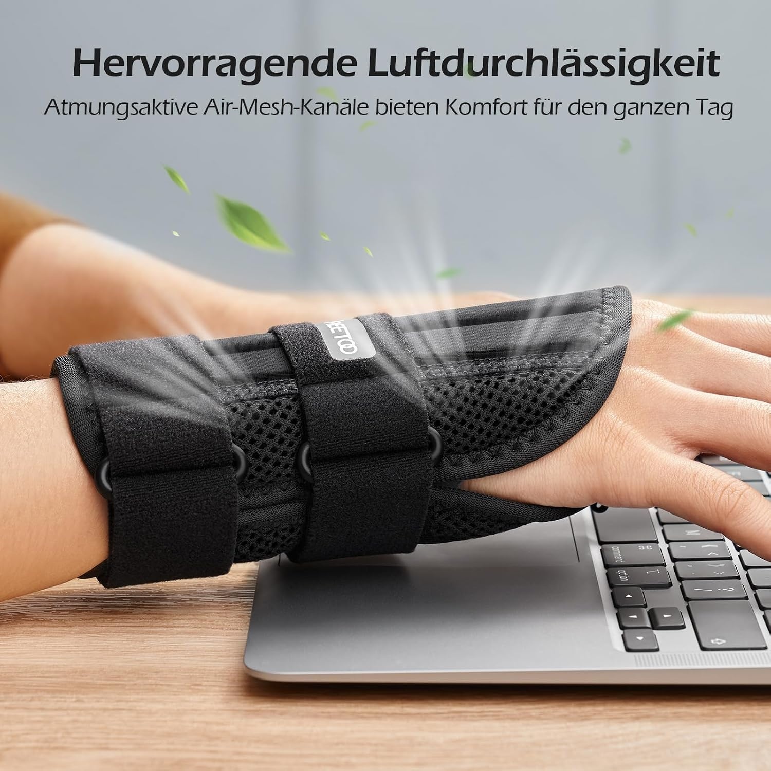 image:imageFREETOO Arzt Genehmigte Handgelenk Bandage mit 3 SchienenVerstellbare TagNachtHandgelenkbandage fr Mnner FrauenBandage Handgelenk fr Arthritis Sehnenentzndung Verstauchung Sportschutz