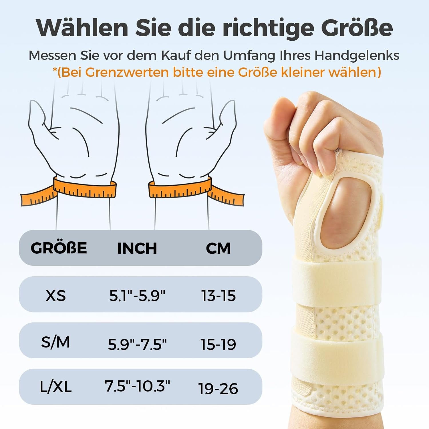 image:imageFREETOO Beidseitige Handgelenk Bandagen fr KarpaltunnelsyndromHellgelb