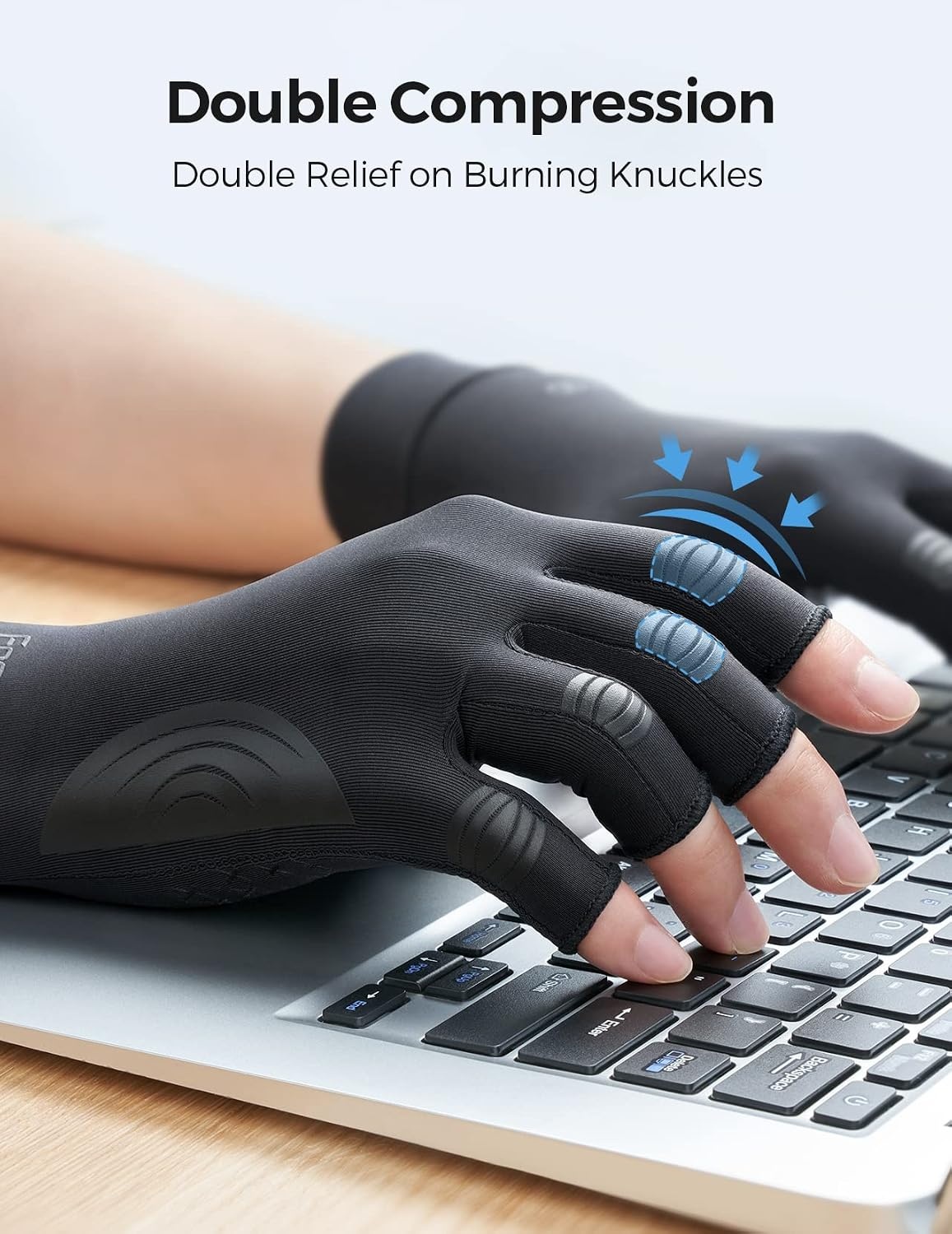 image:imageFREETOO Kupfer Arthritis Handschuhe S1 Paar Kupfer Schwarz