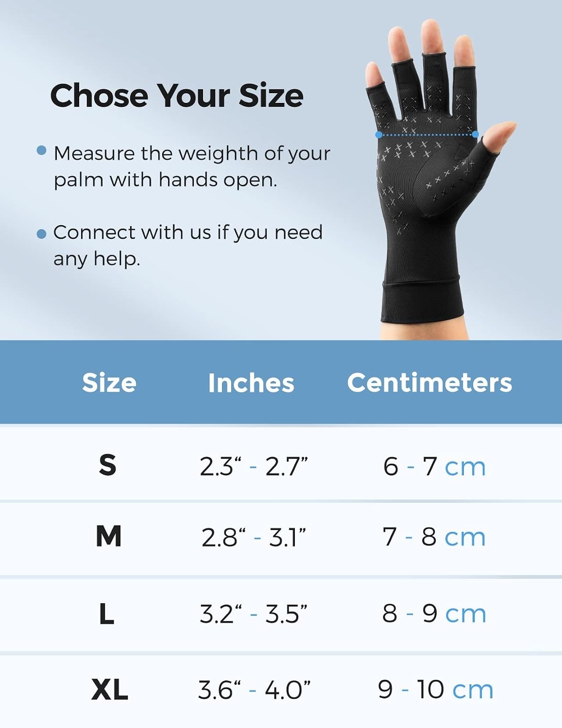 image:imageFREETOO Kupfer Arthritis Handschuhe S1 Paar Kupfer Schwarz