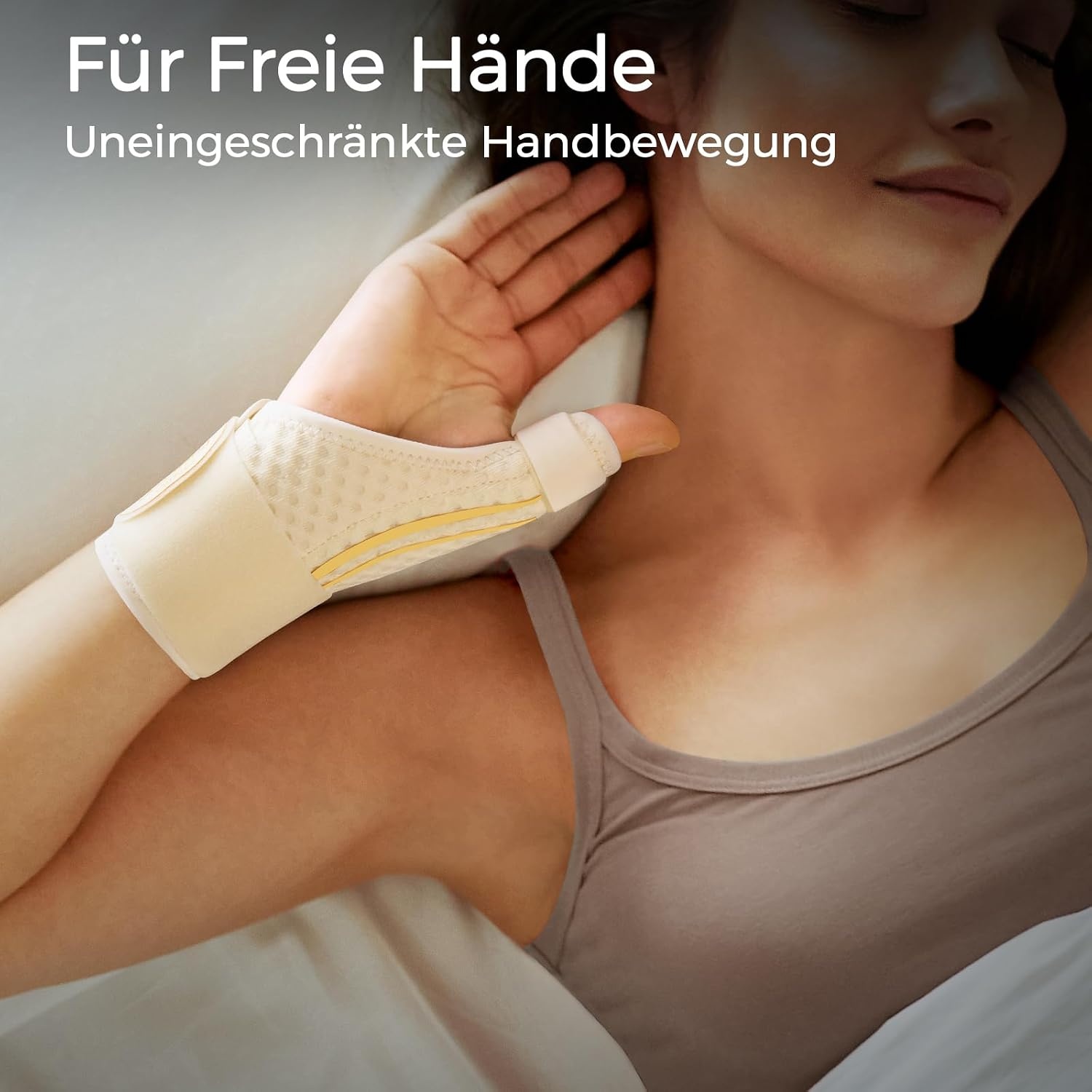 image:imageFREETOO Stabil Daumenbandage Daumenschiene Links Dunn DaumenortheseBeige