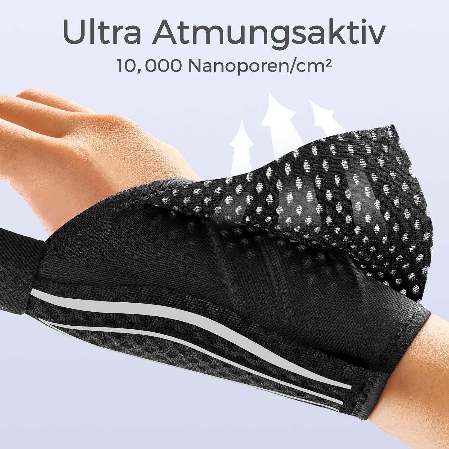 image:imageFREETOO Stabil Daumenbandage Daumenschiene Links Dunn DaumenortheseWeiSchwarz