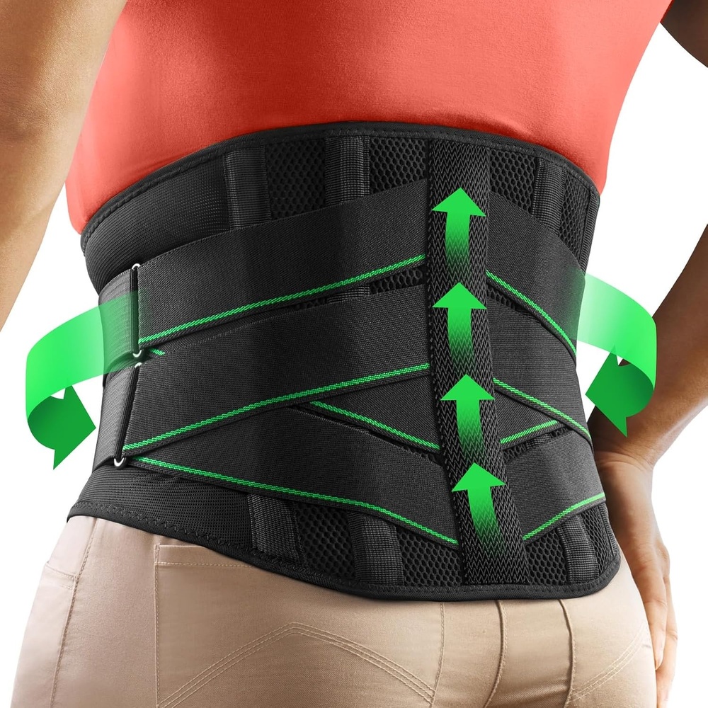 image:imageFREETOO Rckensttzgrtel fr Arbeit Rckenbandage LendenwirbelsttzeSchwarz