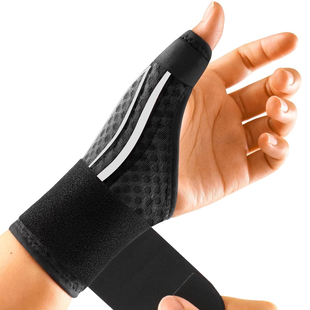 image:imageFREETOO Stabil Daumenbandage Daumenschiene Links Dunn DaumenortheseWeiSchwarz