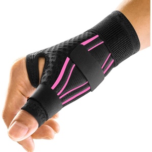 FREETOO Ergonomische Daumenbandage Rechts und Links, Daumenschiene(Schwarz/Pink)