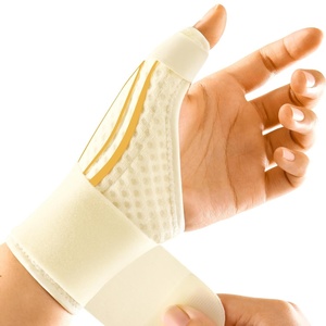FREETOO Stabil Daumenbandage Daumenschiene Links, Dünn Daumenorthese(Beige)